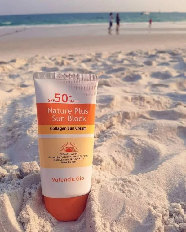 Valencia Gio Nature Plus Sun Block SPF 50+ Sunsreen 70ml - Image 2