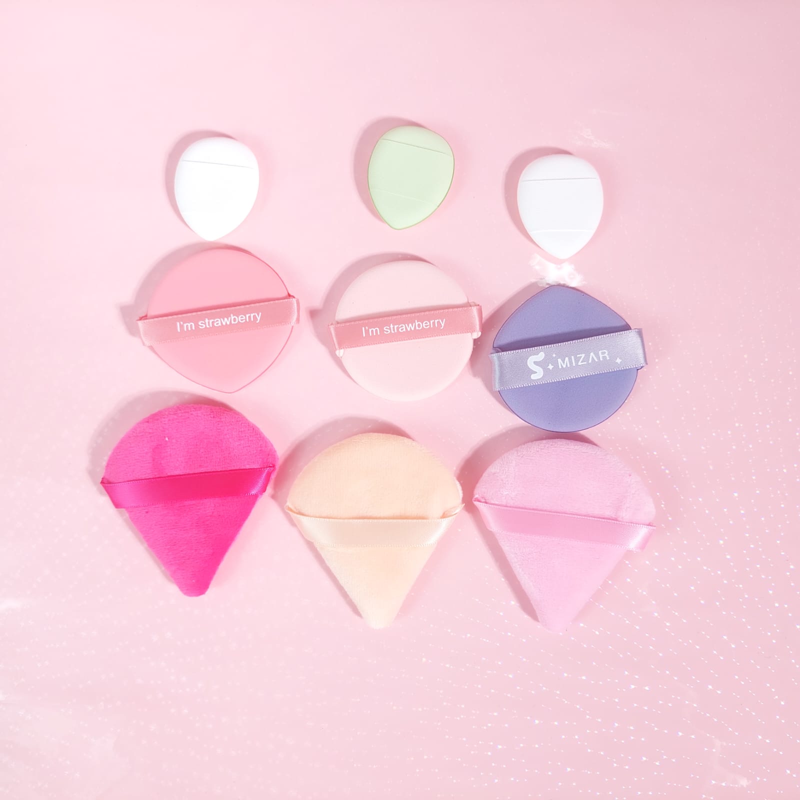 Kiss Lovely soft 9 Piece Makeup Puff Set 3 Shape Soft Cushion Puff - Image 2