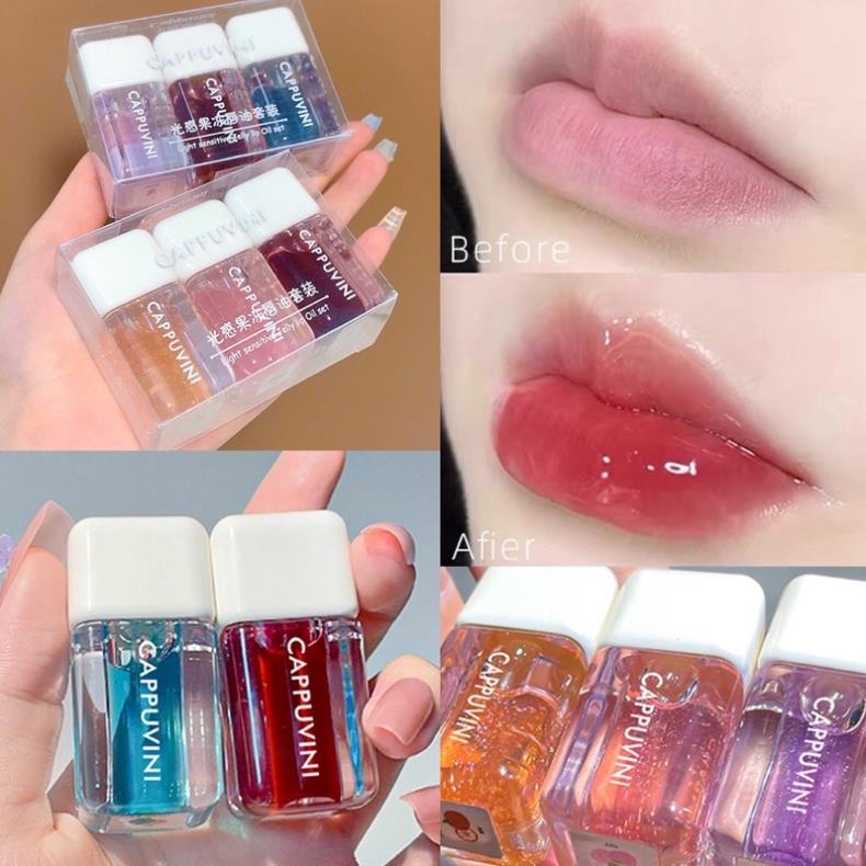 Cappuvini Light Sensitive Jelly Lip Oil Set - Image 2