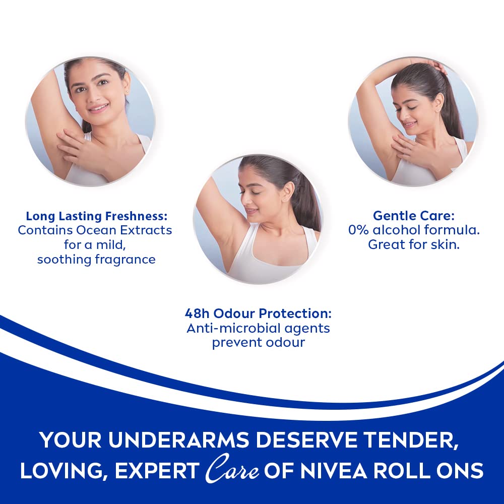 NIVEA Fresh Natural Roll On - 50ml - Image 2