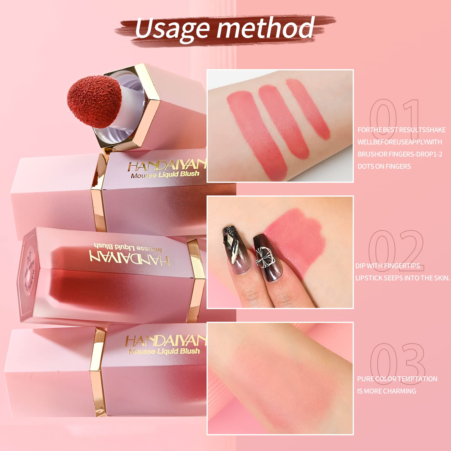 Handaiyan Mousse Liquid Blush - Image 3