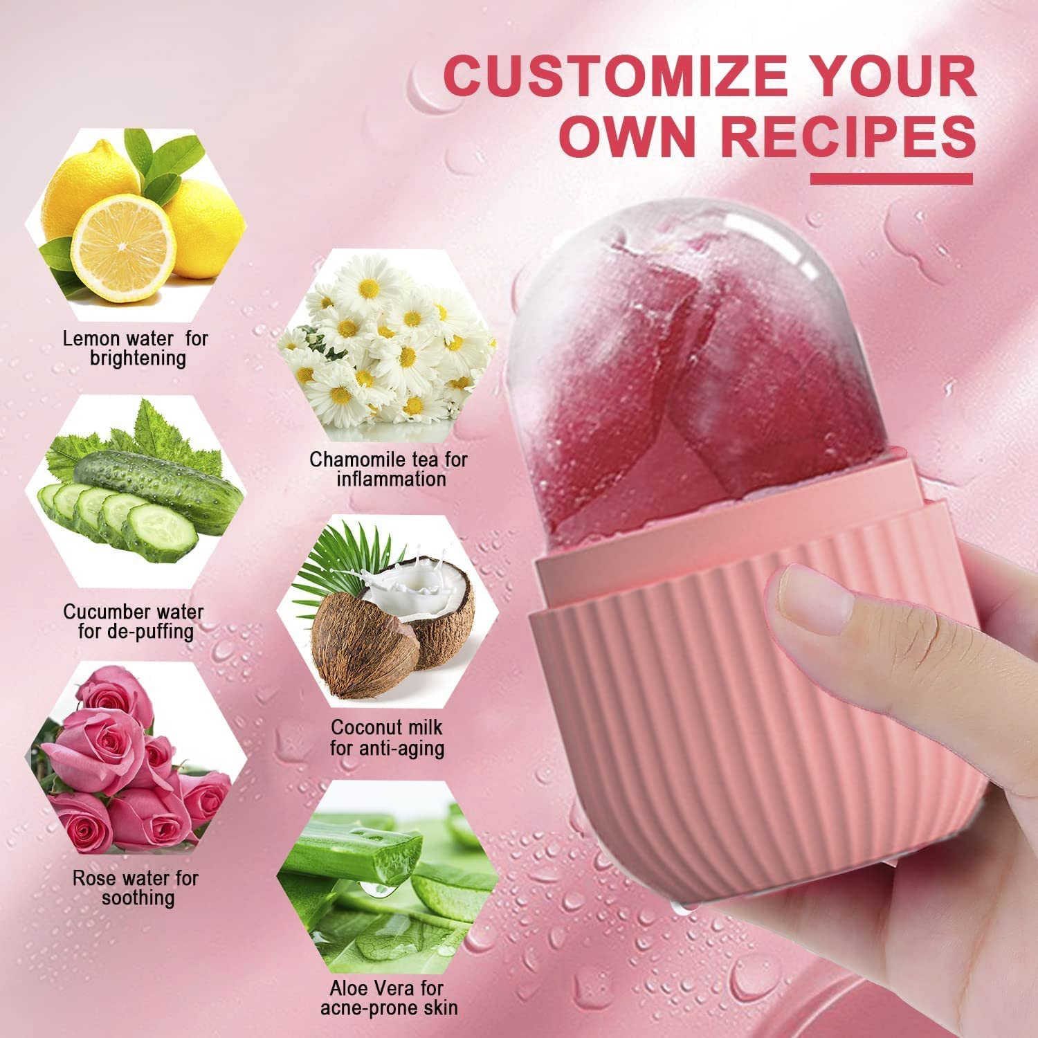 Reusable Beauty Ice Facial Roller Random Color 1 Pcs - Image 3