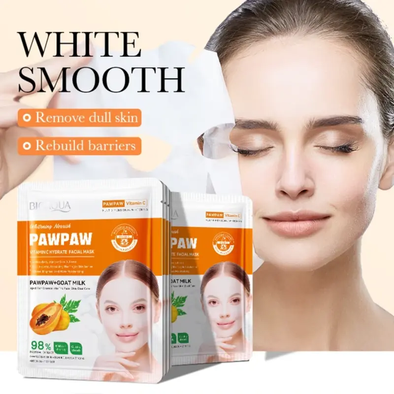 BIOAQUA PawPaw Vitamin C Hydrate Sheet Mask - Image 2