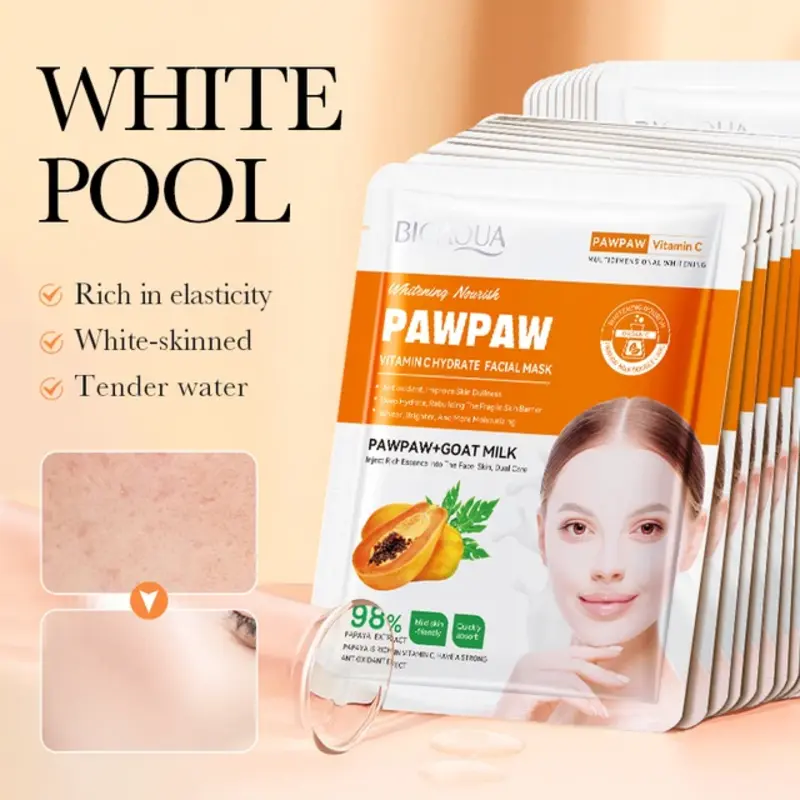 BIOAQUA PawPaw Vitamin C Hydrate Sheet Mask - Image 3