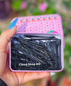 Sweet Strawberry Flat Bobby Pins -Black
