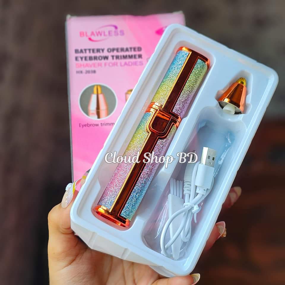Blawless 2 in 1 Painless Rechargeable Facial Hair Remover For Women