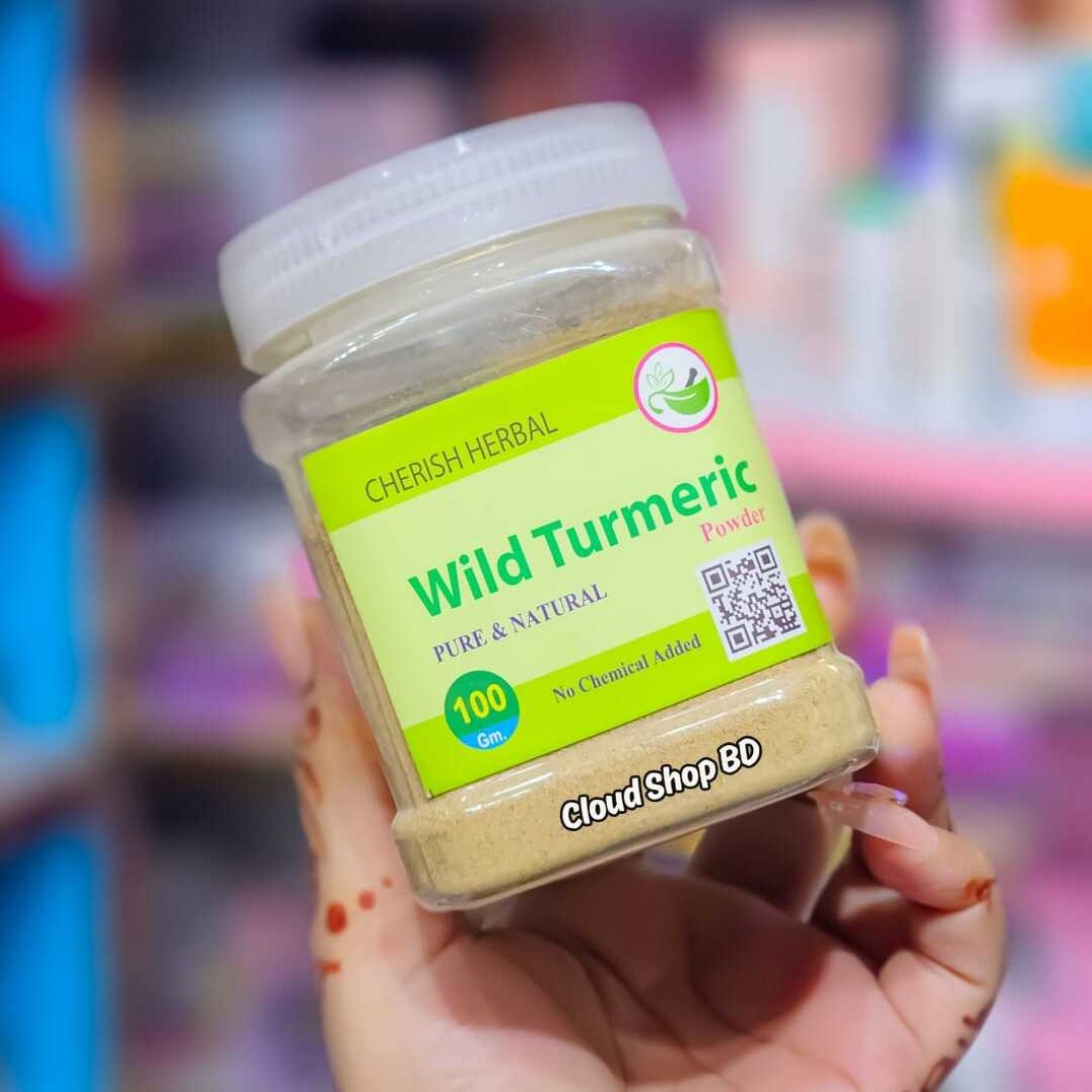 CHERISH HERBAL Wild Turmeric Powder কস্তূরী হলুদ গুড়া (100 gm)