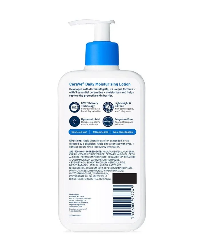 Cerave Daily Moisturizing Lotion For (355ml) - Image 4