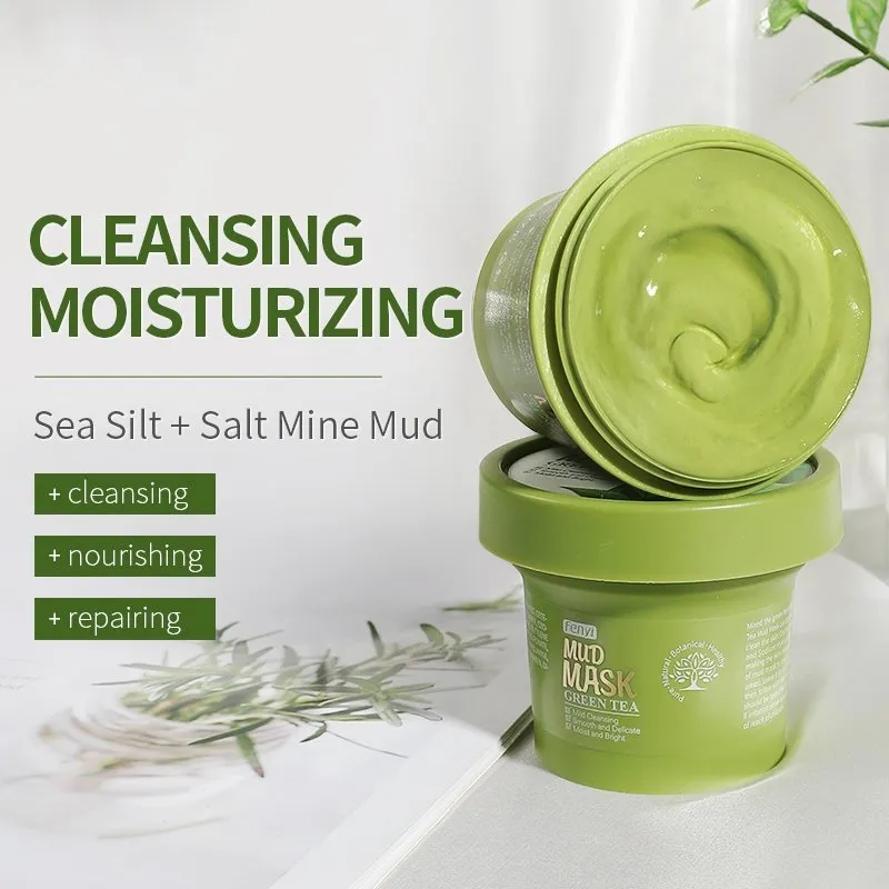 FENYI Green Tea Mud Mask 100g - Image 4