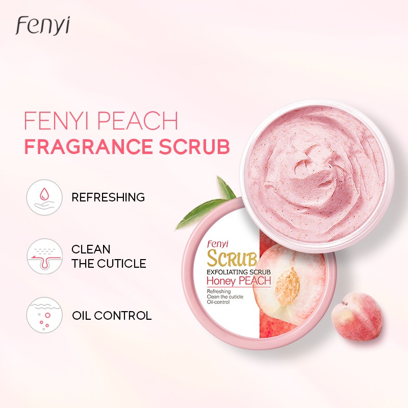 Fenyi Exfoliating Honey Peach Brightening Body Scrub - Image 2