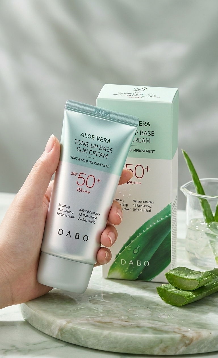 Dabo Aloe Vera Tone-Up Base Sun Cream 70ml