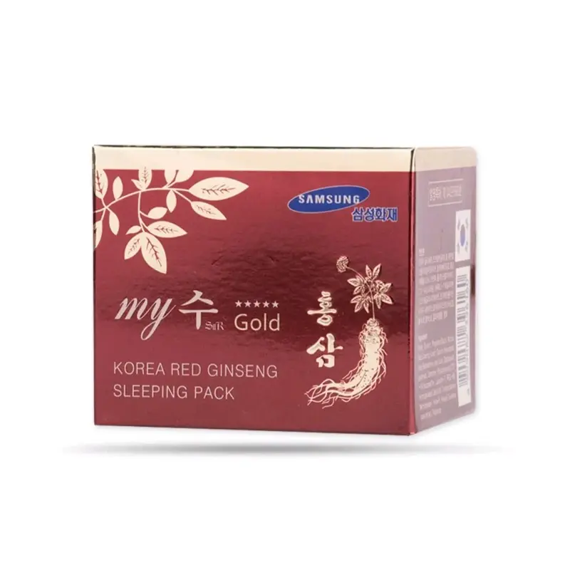Gold MY SU Korea Red Ginseng Wrinkle Sleeping Pack - 50ml - Image 3