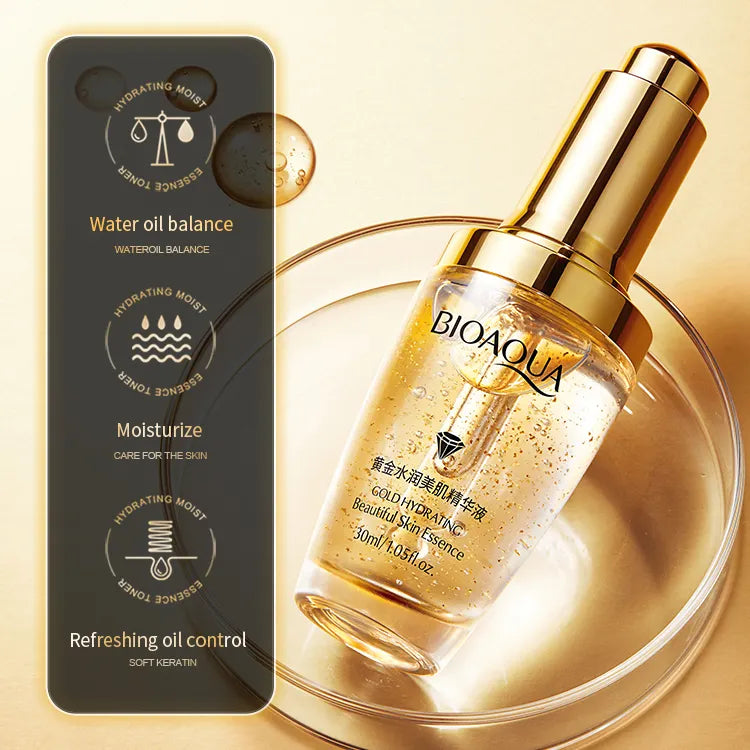 BIOAQUA Gold Skin Care Liquid Essence Face Serum - 30ml - Image 3