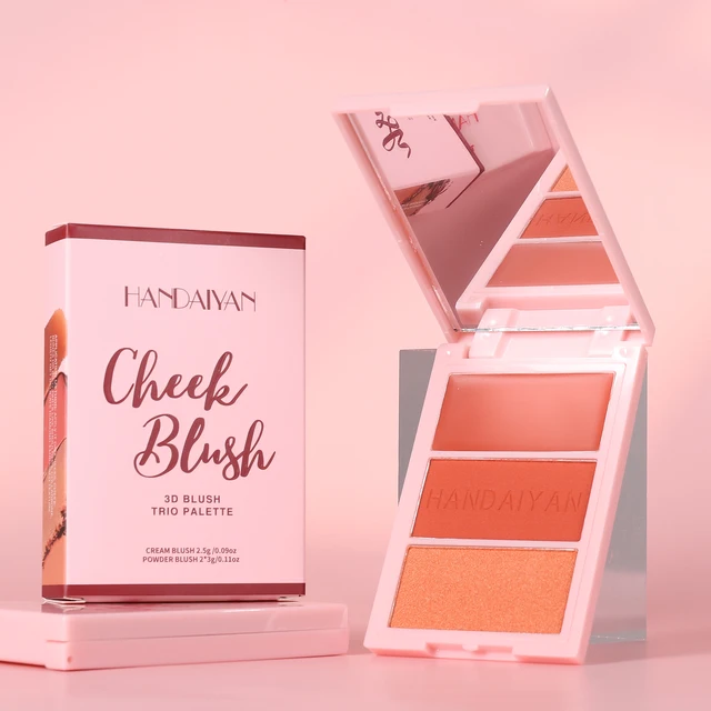 HANDAIYAN Cheek Blush 3D Trio Palette - Image 2