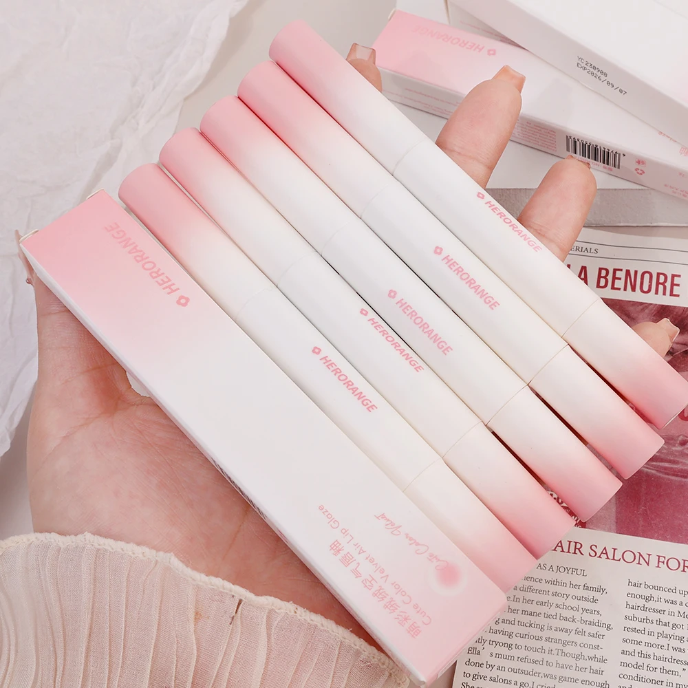 HERORANGE Soft Matte Sponge Lip Glaze