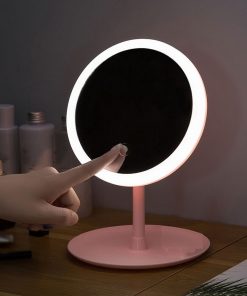 LED Makeup Mirror - Pink