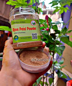 CHERISH HERBAL Rose Petal Powder 50gm গোলাপ পাপড়ি গুড়া ৫০ গ্রাম