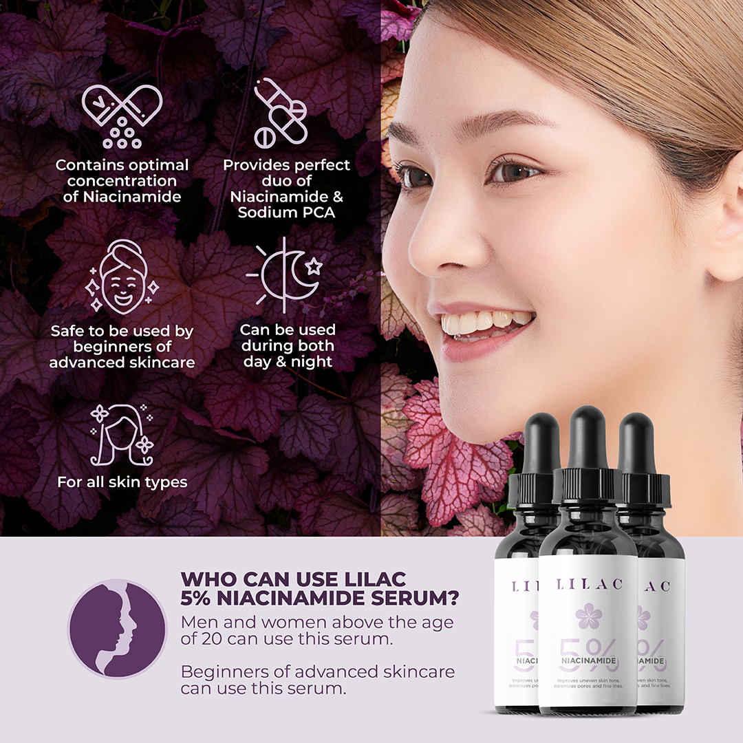 LILAC NIACINAMIDE 5% SERUM - Image 4