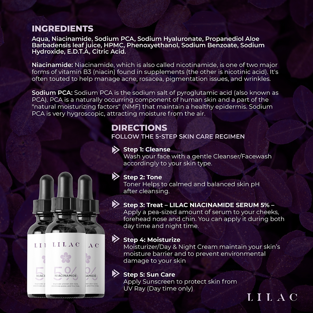 LILAC NIACINAMIDE 5% SERUM - Image 5