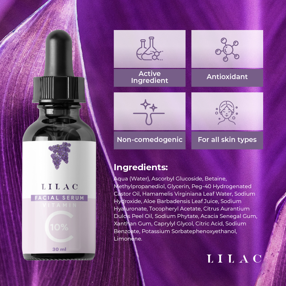 Lilac Vitamin C 10% Serum - Image 3