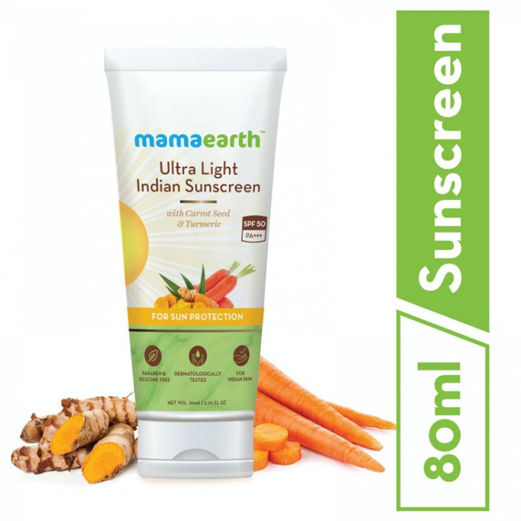 Ultra Light Indian Sunscreen with Carrot Seed, Turmeric and SPF 50 PA+++ - - Image 2