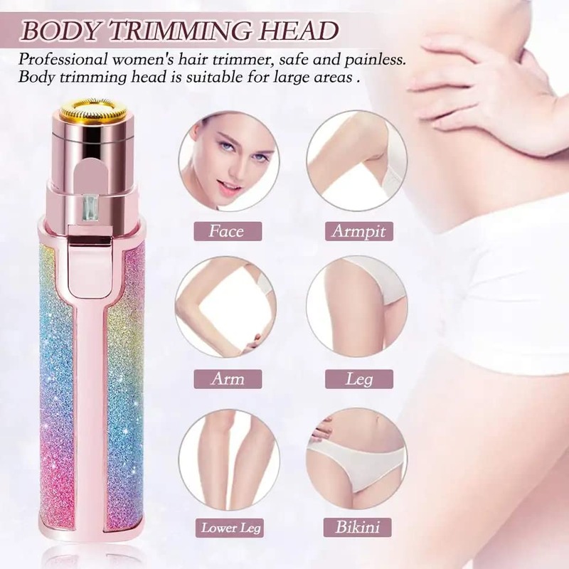 Blawless 2 in 1 Painless Rechargeable Facial Hair Remover For Women - Image 4