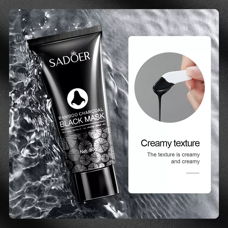 SADOER Bamboo Charcoal Deep Cleaning Black Mask - 60g - Image 3