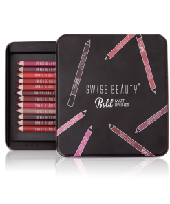 SWISS BEAUTY Bold Matte Lipliner Pack Of 12 Pcs