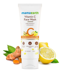 Mama Earth Vitamin C Face Wash With Turmeric (100ml)