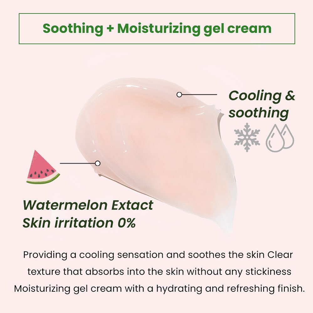 heimish Watermelon Moisture Soothing Gel Cream - 110ml - Image 3