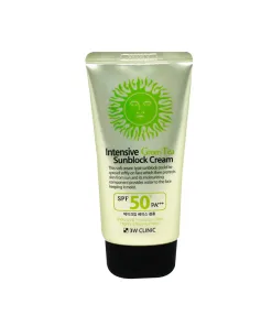 3W Clinic Intensive Green Tea Sunblock Cream SPF 50+PA+++ (70ml)