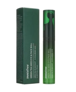Innisfree Green Tea Seed Eye & Face Ball with Green Tree Tri-Biotics & 5-Hyaluronic Acid