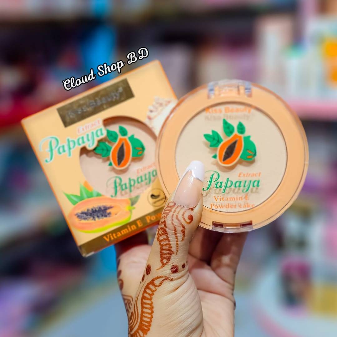 Kiss Beauty Papaya Extract Vitamin E Powder Cake
