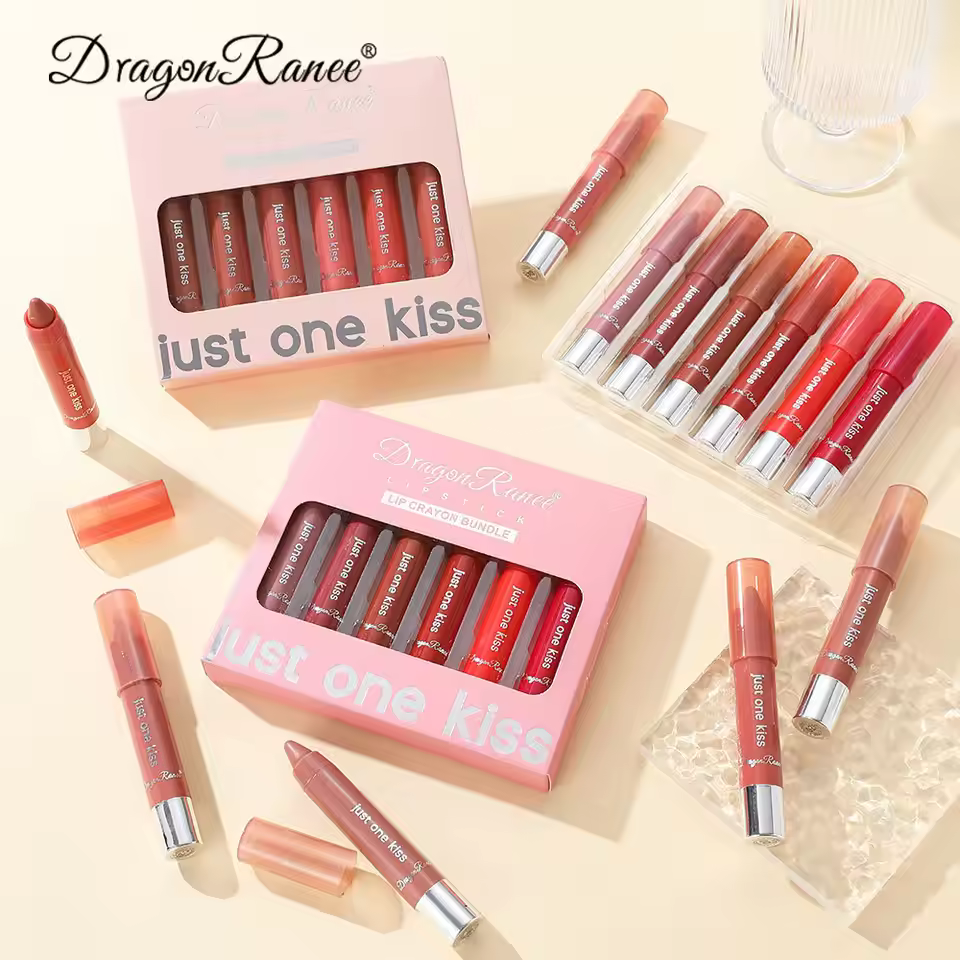 Dragon Ranee 6pcs Moisturising Crayon Lipstick