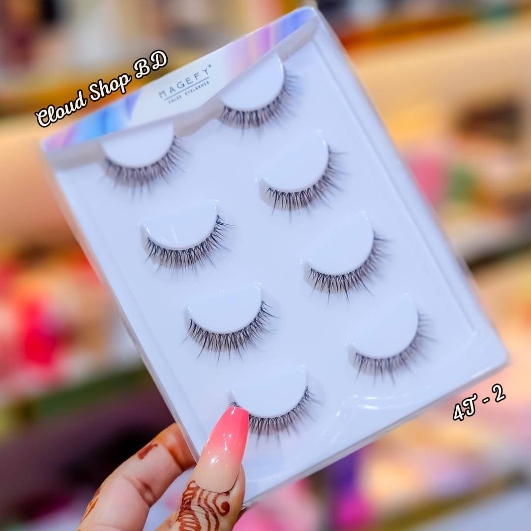 MAGEFY 4 Pairs of Natural Full False Eyelashes Set - Image 3