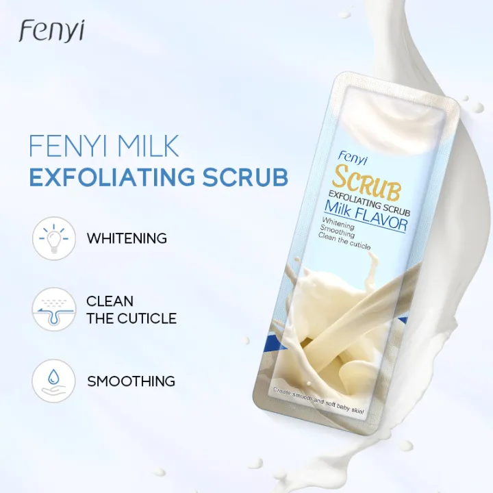 Fenyi Exfoliating Milk Brightening Body Scrub - Mini 3g - Image 3
