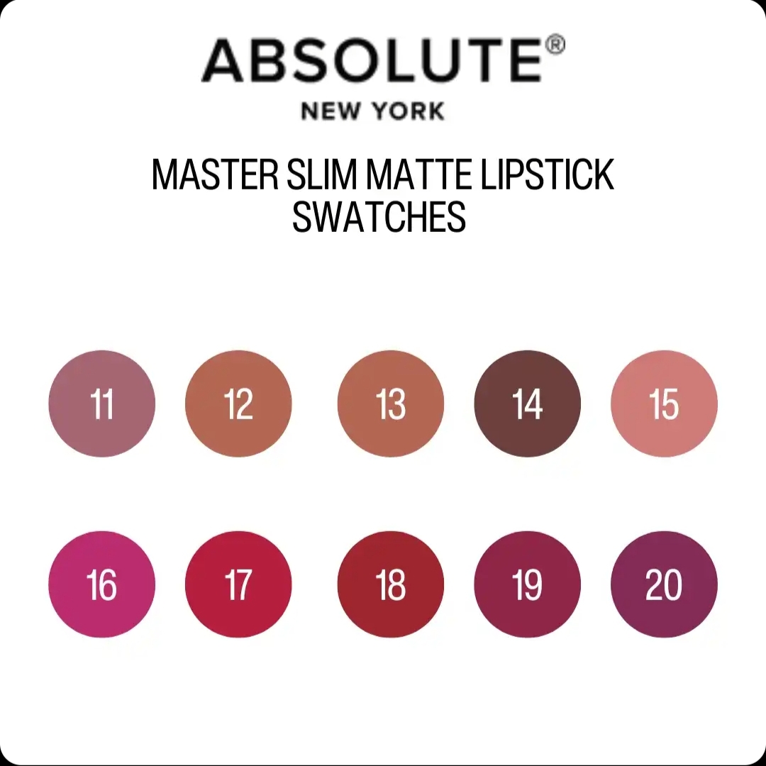 ABSOLUTE NEW YORK Master Slim Matte Lipstick - Image 2