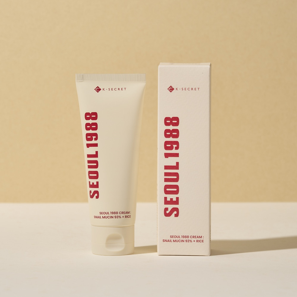K-SECRET SEOUL 1988 Cream : Snail Mucin 93% + Rice - 100ml