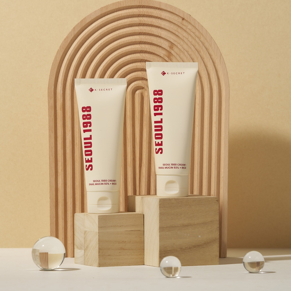 K-SECRET SEOUL 1988 Cream : Snail Mucin 93% + Rice - 100ml - Image 2