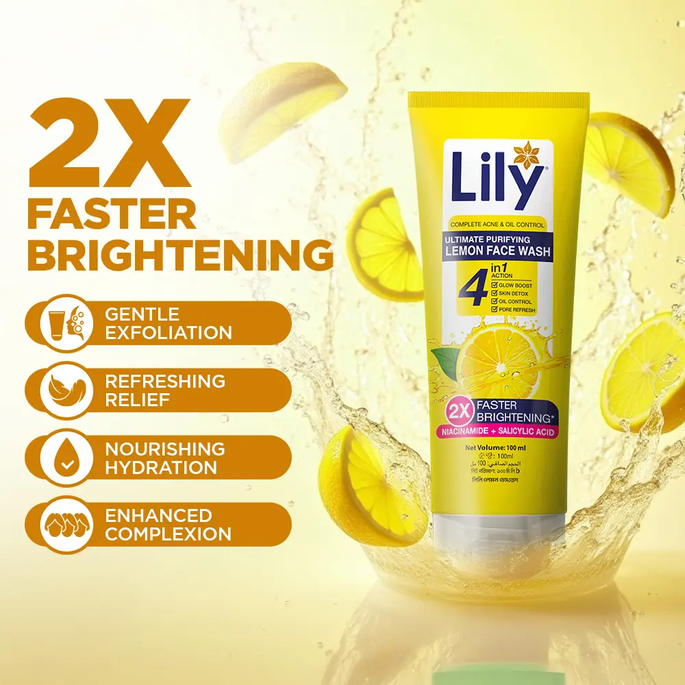 Lily Lemon Facewash 100ml - Image 2