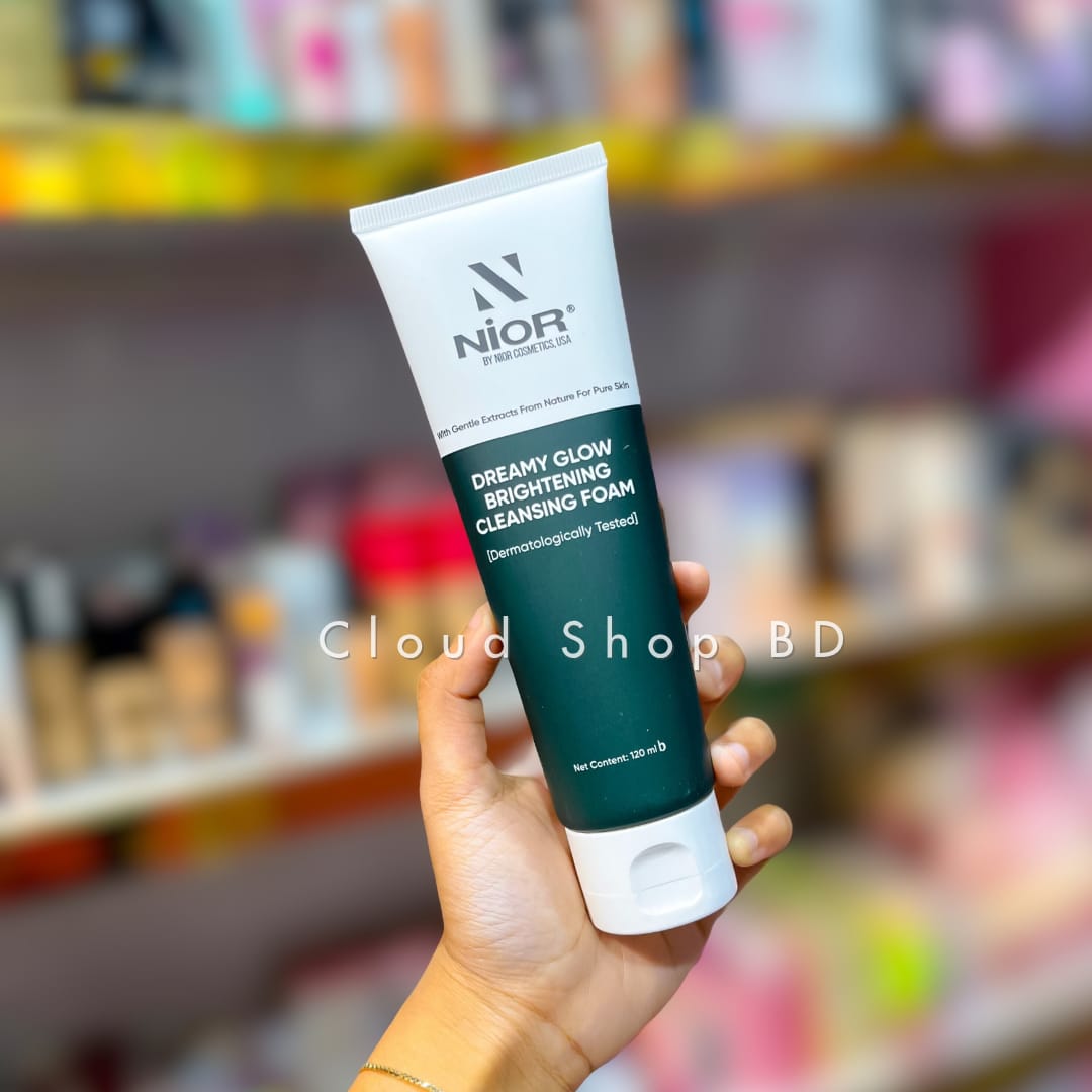 Nior Dreamy Glow Brightening Cleansing Foam 120ml - Image 2