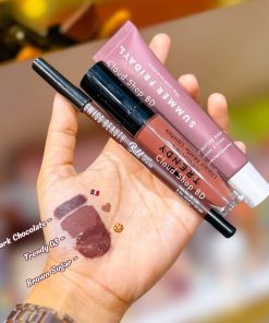 Dark brown lip combo