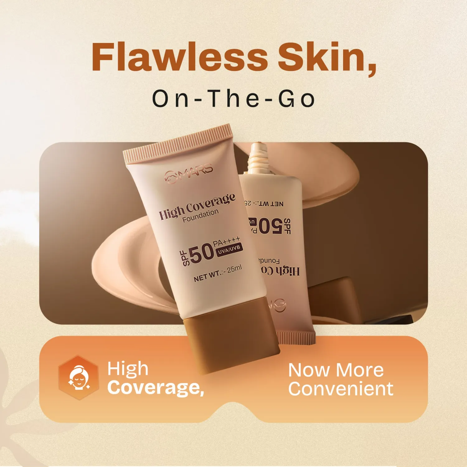 MARS Cosmetics High Coverage Liquid Matte Foundation