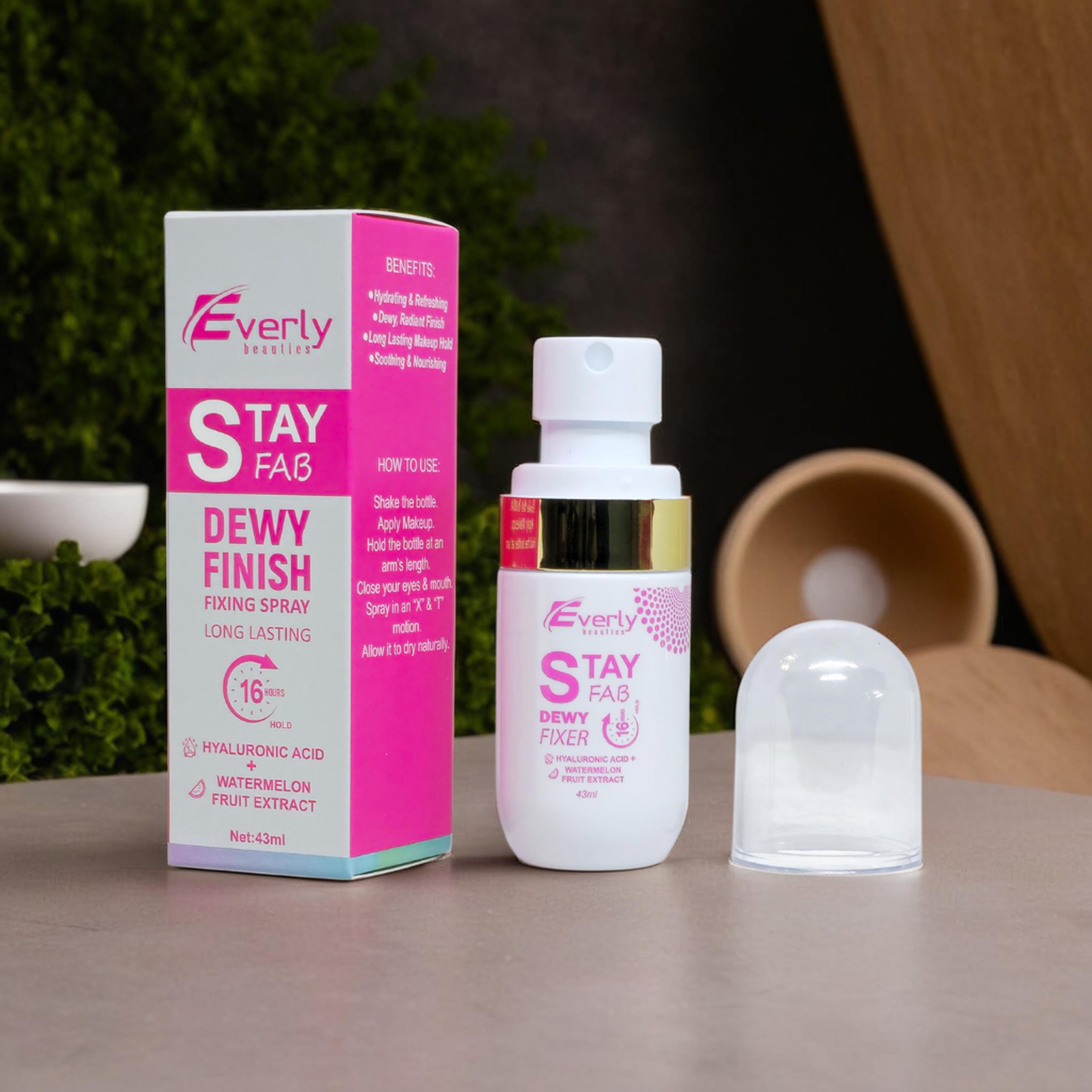 Everly Beauties Stay Fab Dewy Finish Fixing Spray