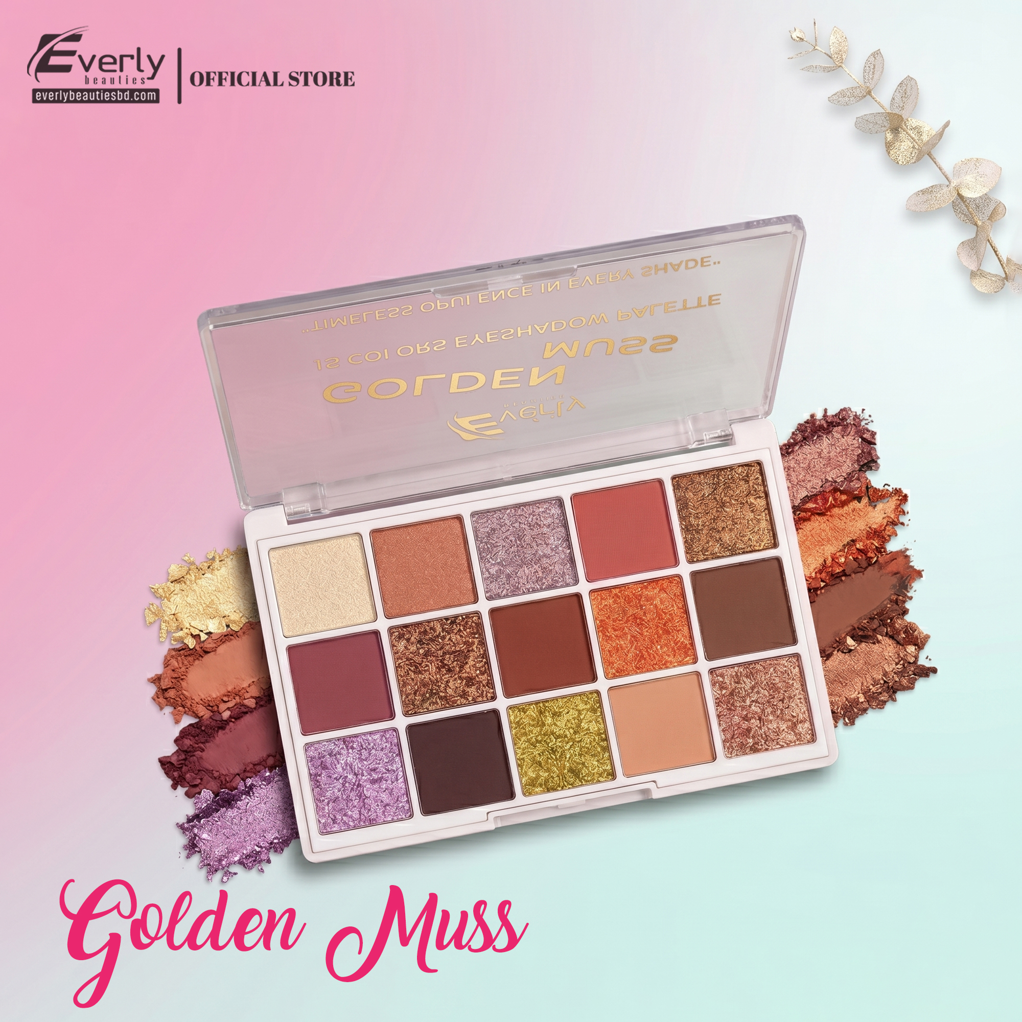 Everly Beauties 15 Colors Eyeshadow Palette - Image 4