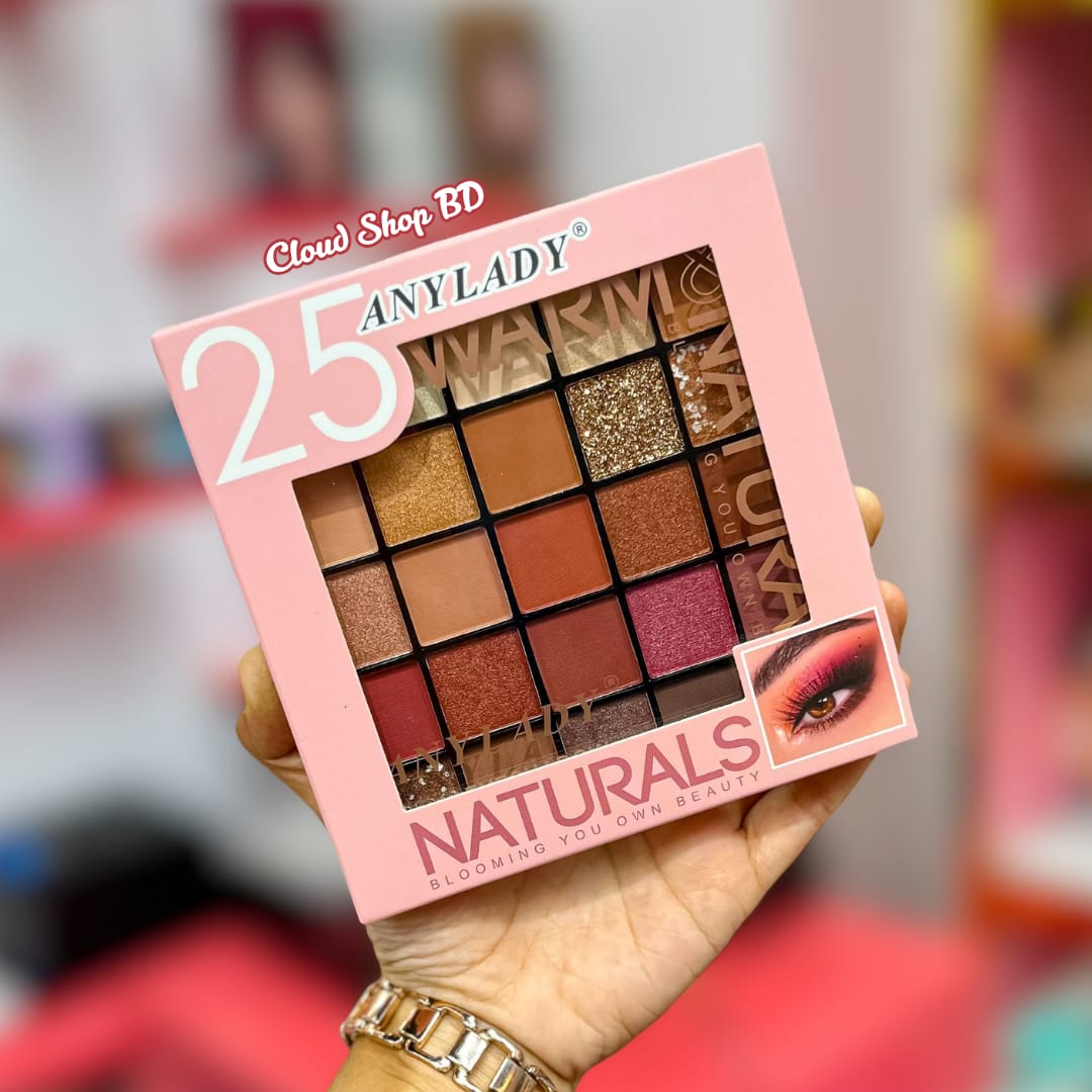ANYLADY 25 Color Warm Naturals Eyeshadow Palette - Image 2