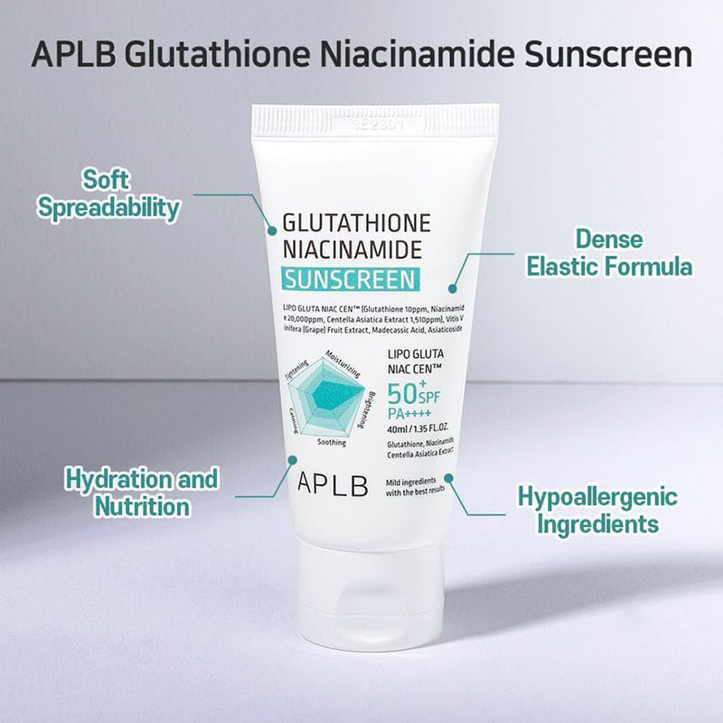 APLB Glutathione Niacinamide Sunscreen (40 ml) - Image 2